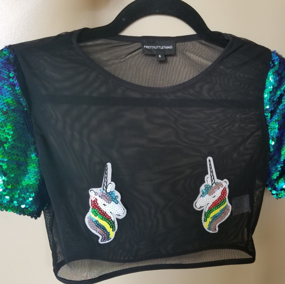 Unicorn Tits- Sequin top!